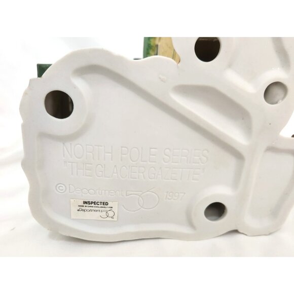 Dept 56 THE GLACIER GAZETTE North Pole Christmas Village building shop 5639-4 - Picture 7 of 8